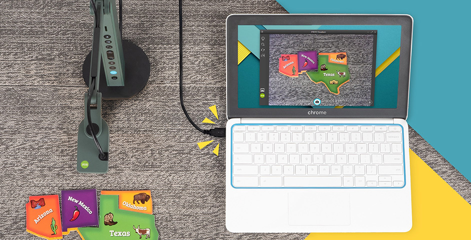 Using IPEVO VZ-R or V4K document camera with a Chromebook